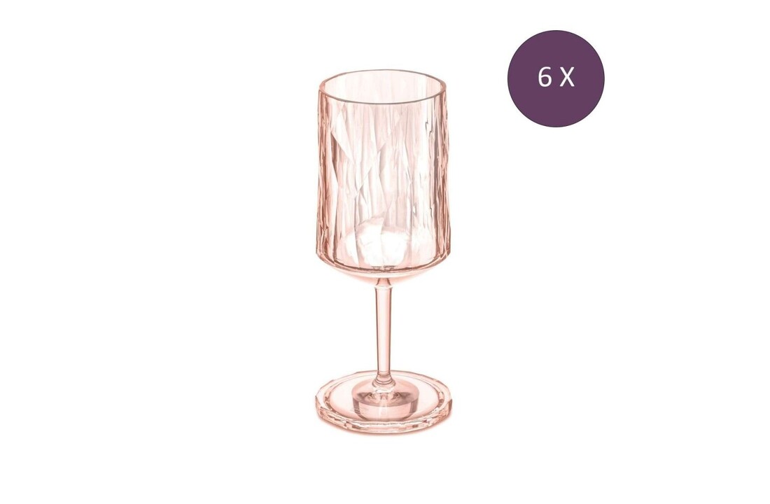 Koziol superglas club No. 04  wijnglas 300 ml 6  stuks