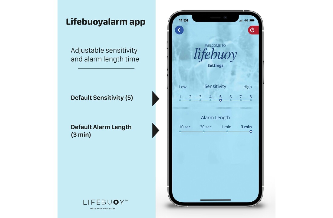 Lifebuoy Zwembad Alarmsysteem