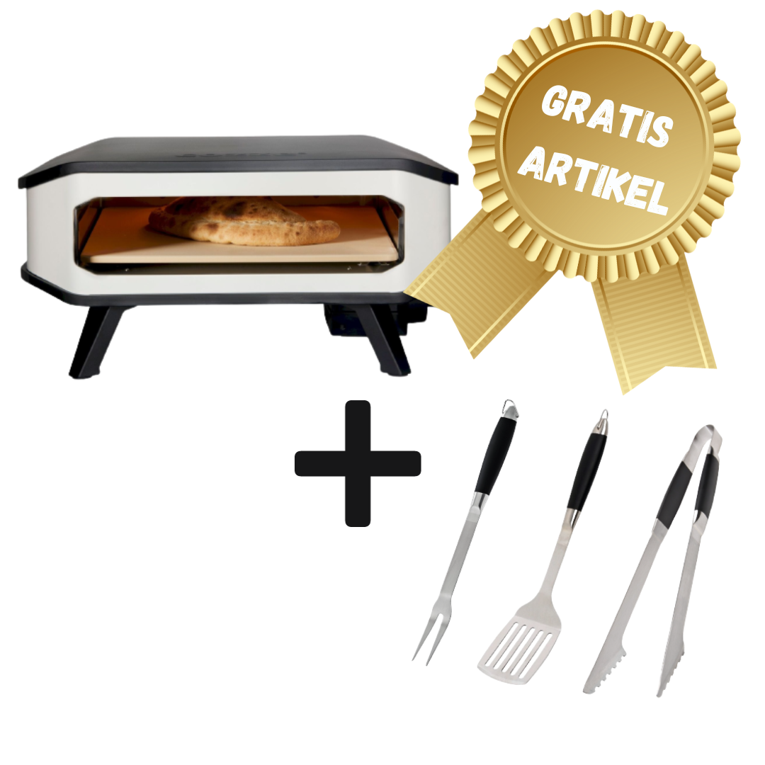 Cozze Pizza Oven Elektrisch 42.5cm + gratis BBQ set - Black Friday