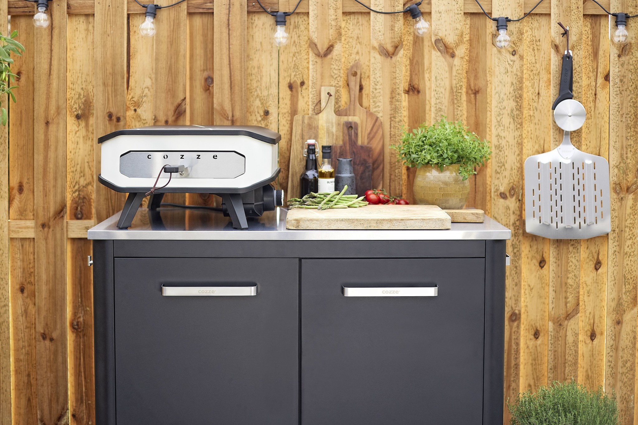 Cozze Pizza Oven Elektrisch 42.5cm + gratis BBQ set - Black Friday