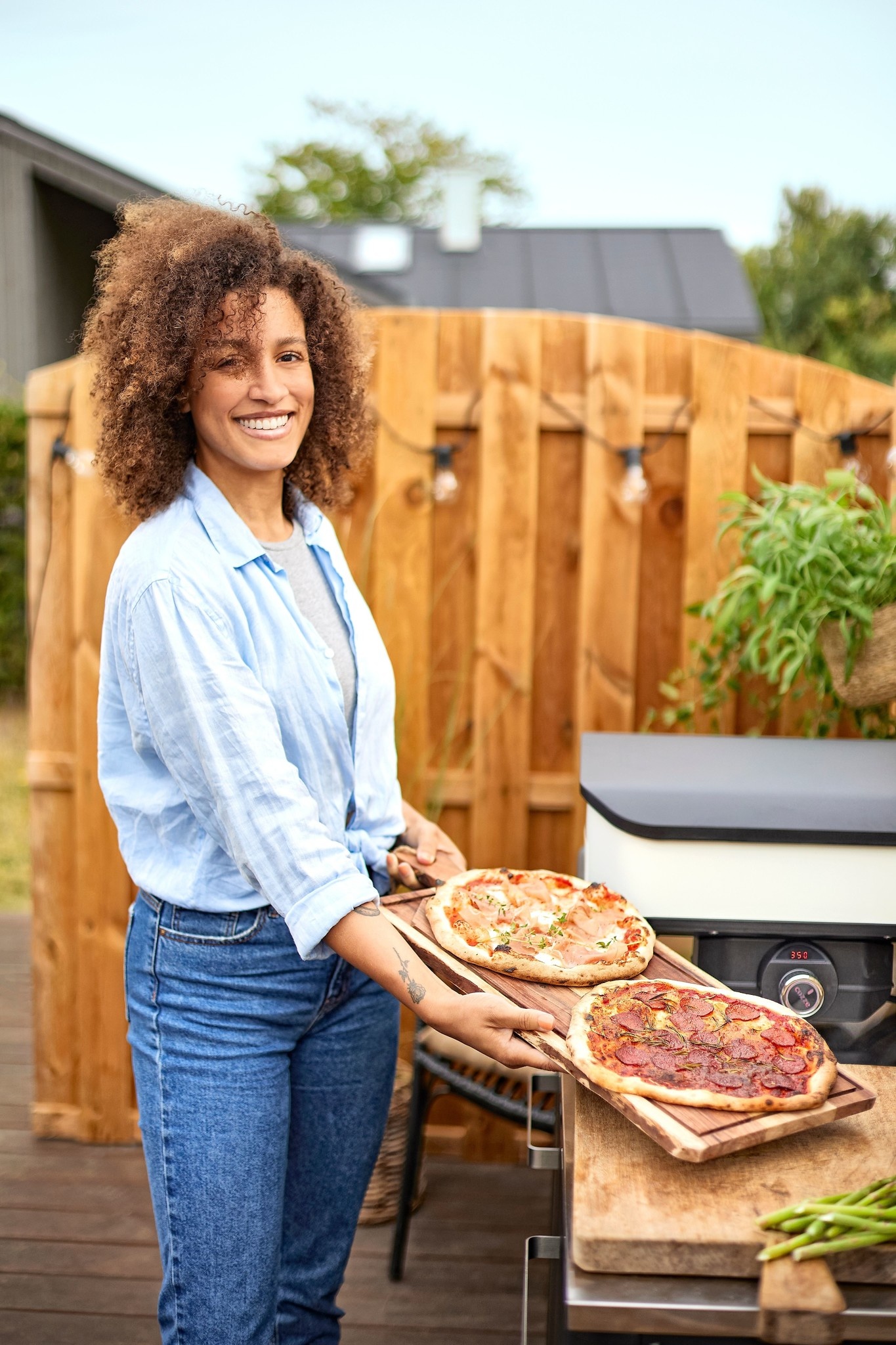 Cozze Pizza Oven Elektrisch 42.5cm + gratis BBQ set - Black Friday