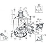 Hayward  Filter muur doorvoer
