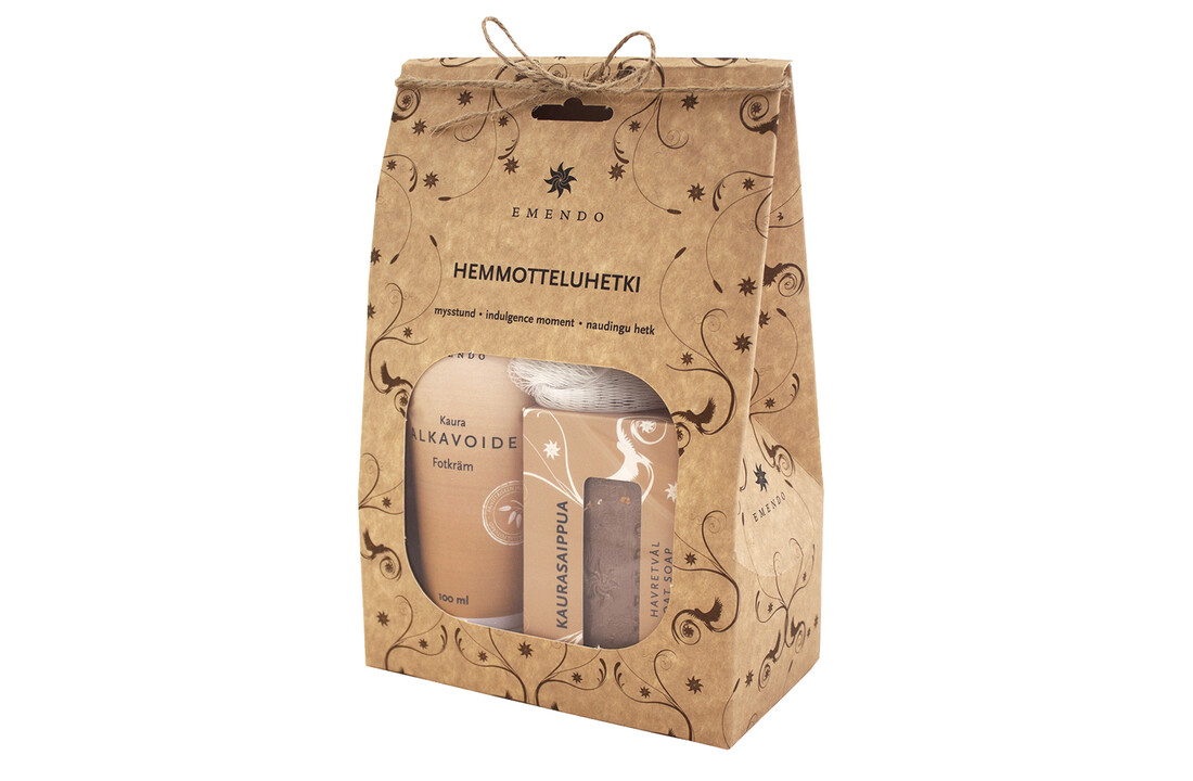 Emendo verwenmomentje giftset - Voetcreme, badspons en haverzeep