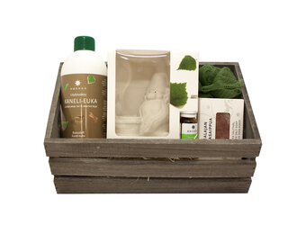 Emendo geschenkmand - Sauna geur en zeep set