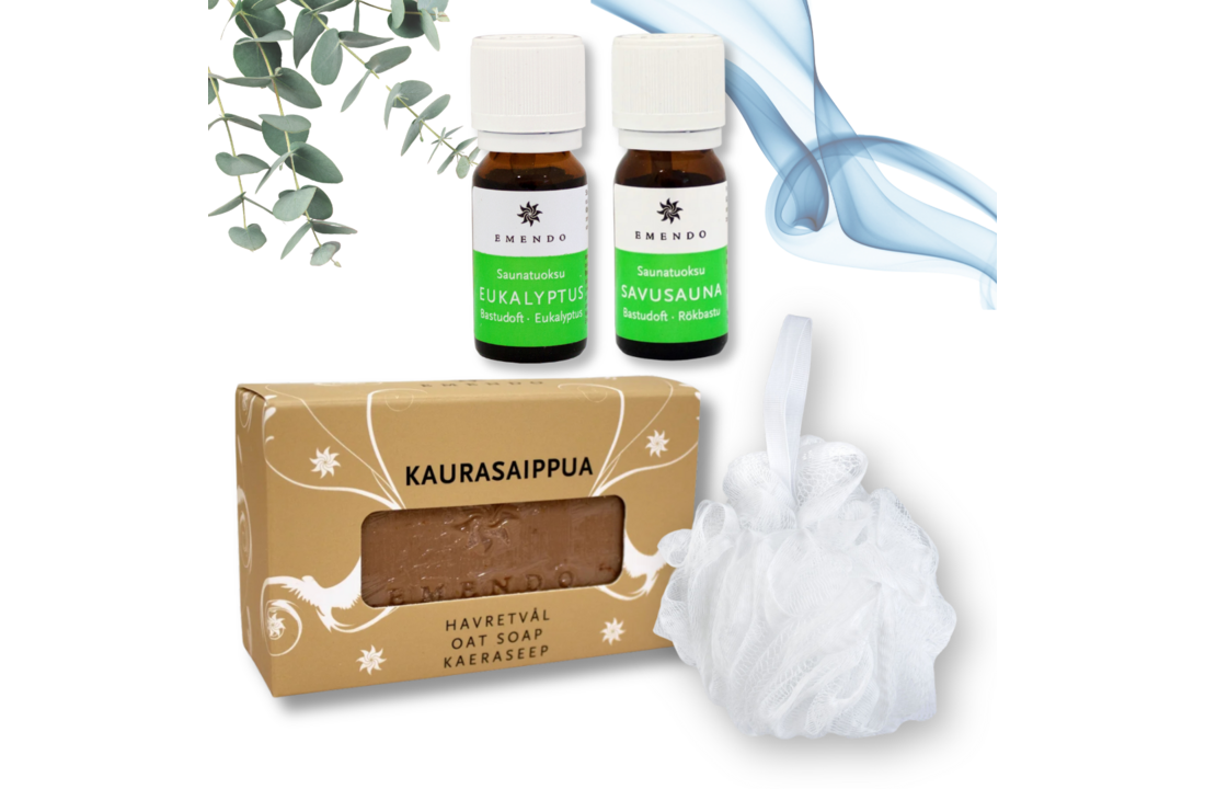 Emendo Sauna set rooksauna en eucalyptus