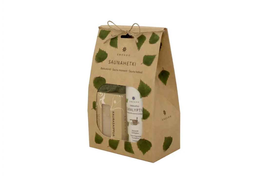 Emendo verzorging set Eucalyptus giftset - Geur, spons, zeep