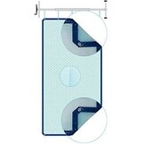 Zomerafdekking Quatro 500 micron Oxo Blauw transparant - A vorm