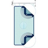 Zomerafdekking Quatro 500 micron Oxo Blauw - A vorm