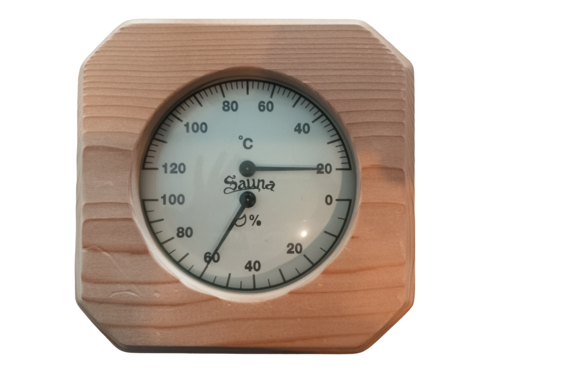 Saunathermo thermo- Hygrometer Pine