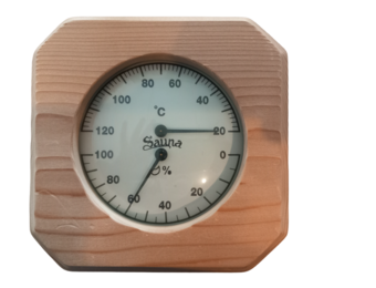 Saunathermo thermo- Hygrometer Pine