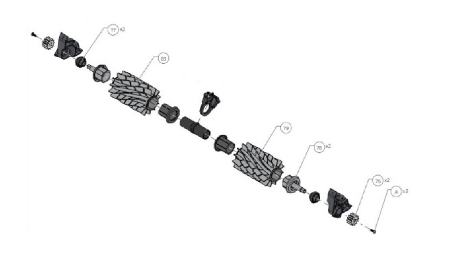 Maytronics Dolphin Active brush aandrijving voor Active Ultimate