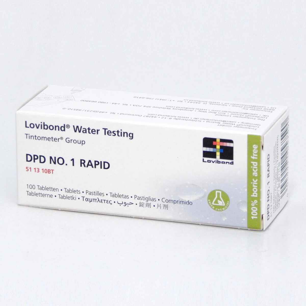 Lovibond DPD 1 navulling reagens 100 Stuks - Reagentia
