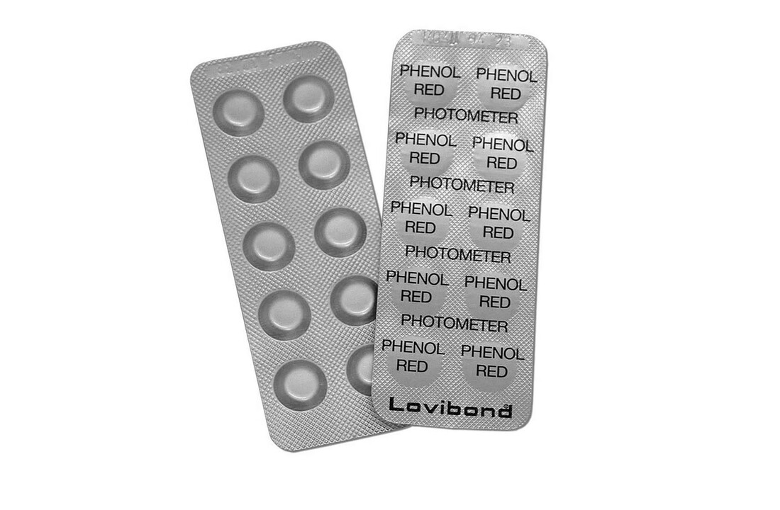 Lovibond pH navulling - Phenol red - 100 Stuks - Reagentia