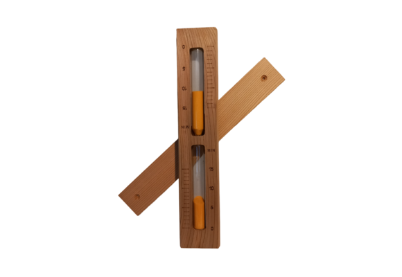 Zandloper wandmodel red ceder