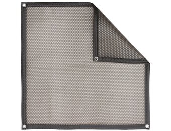Zomerafdekking Quatro 500 micron transparant grijs - vorm A