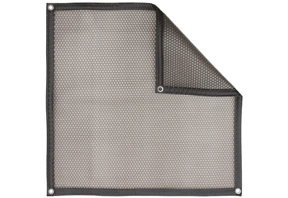 Zomerafdekking Quatro 500 micron transparant grijs - vorm A