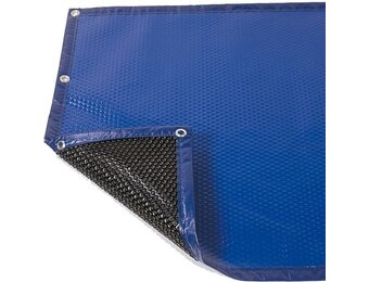 Zomerafdekking Quatro 400 micron Blauw/Zwart - A vorm