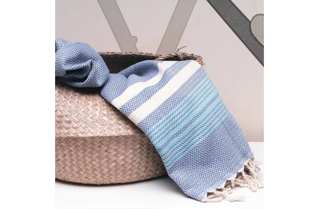 Hammam Sauna Handdoek Cadeauset Sax Blue
