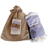 Hammam Sauna Handdoek Cadeauset Paars