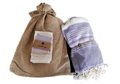Hammam Sauna Handdoek Cadeauset Paars