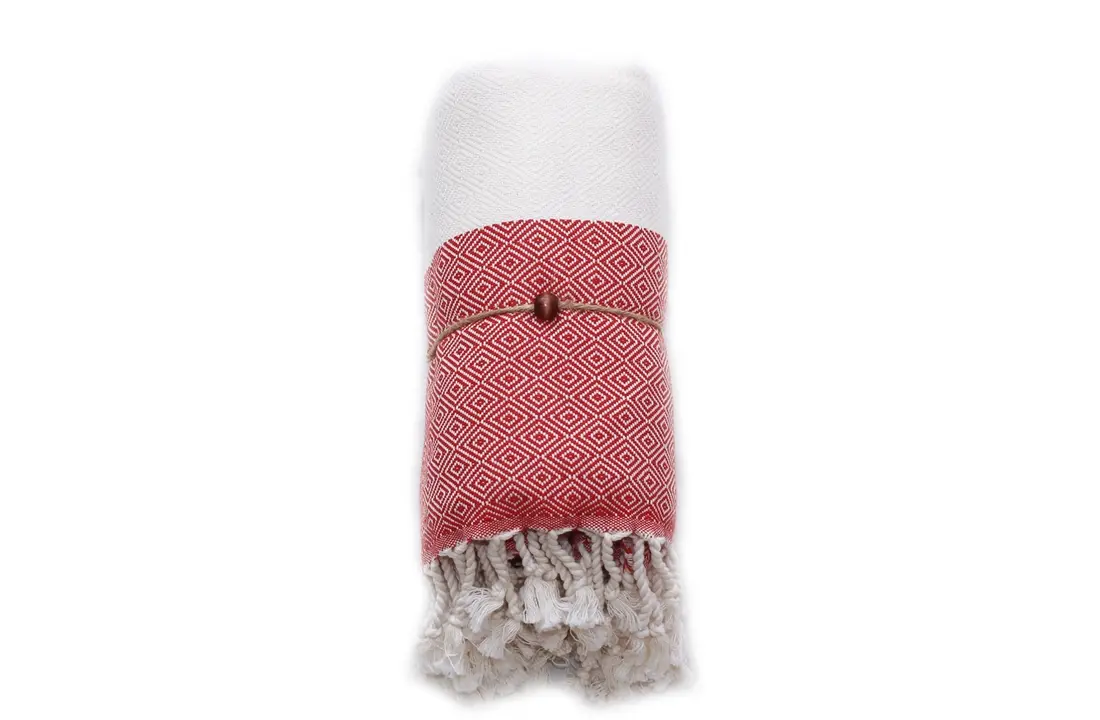 Hammam Sauna Handdoek Cadeauset Rood