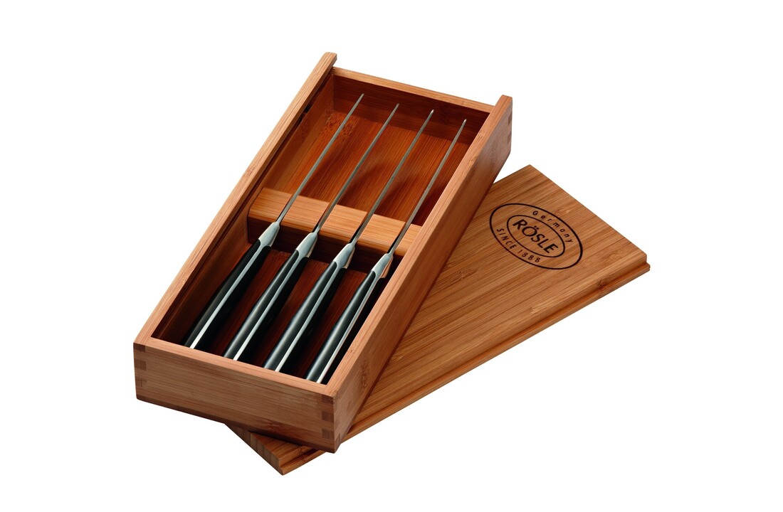 Rosle BBQ Accessoire Steak Messenset Set van 4 Stuks
