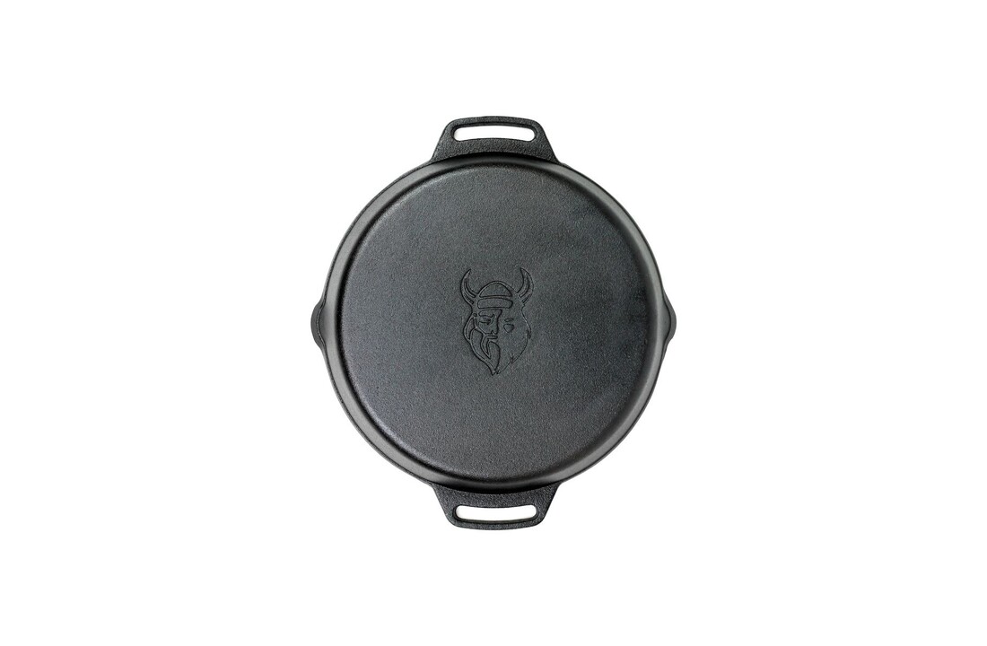 Valhal Outdoor Skillet Gietijzer Met Handgrepen 30 cm