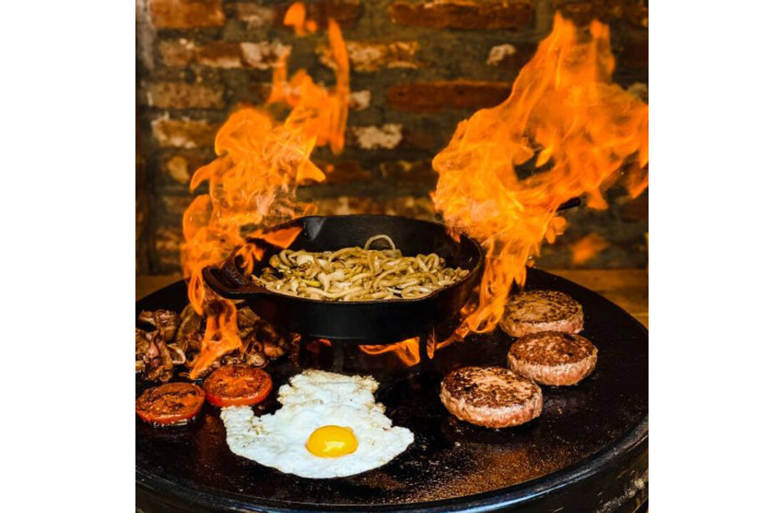 Valhal Outdoor Skillet Gietijzer Met Handgrepen 30 cm
