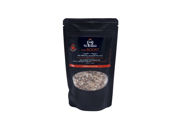 No Rubbish Zout, met Caribische Houtgerijpte Rum Smaak 150 gram