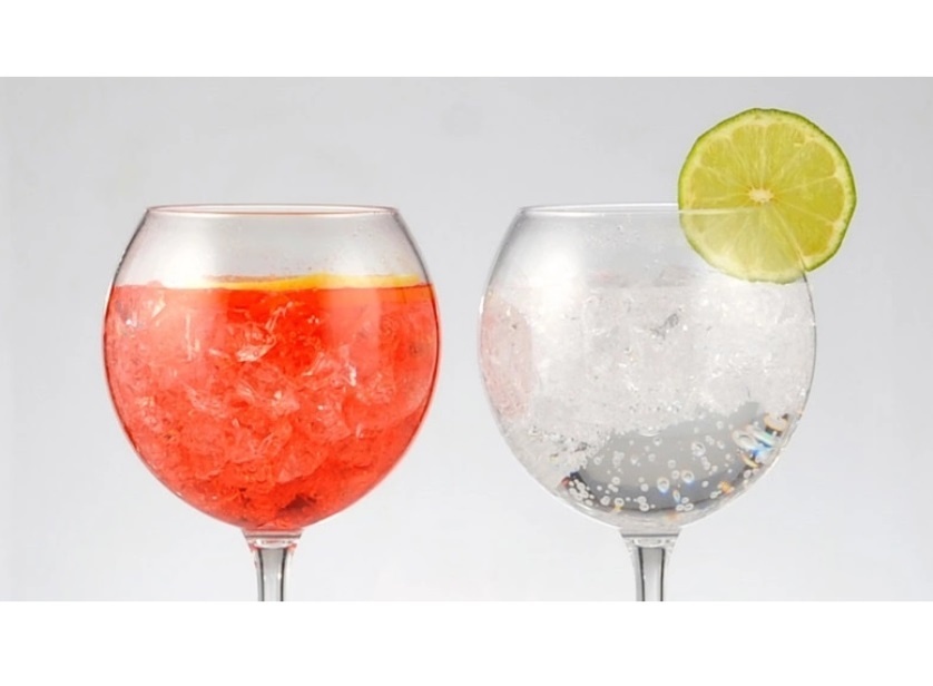 HappyGlass Miss Liza Gin Tonic Glas - Set van 2 Kunststof Glazen  630 ml