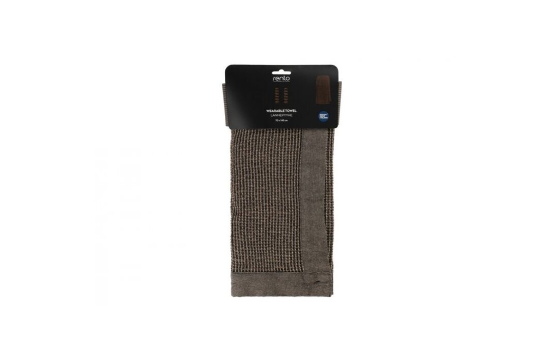 Rento Heupdoek Kenno 70x145 cm zwart/beige