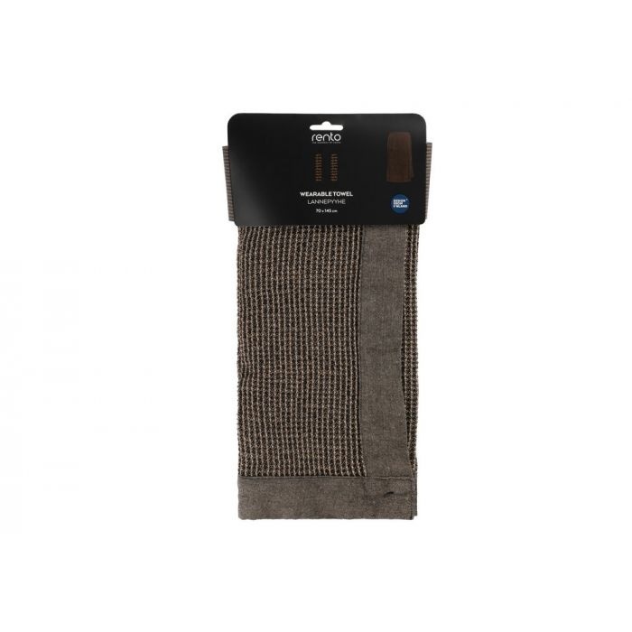Rento Heupdoek Kenno 70x145 cm zwart/beige