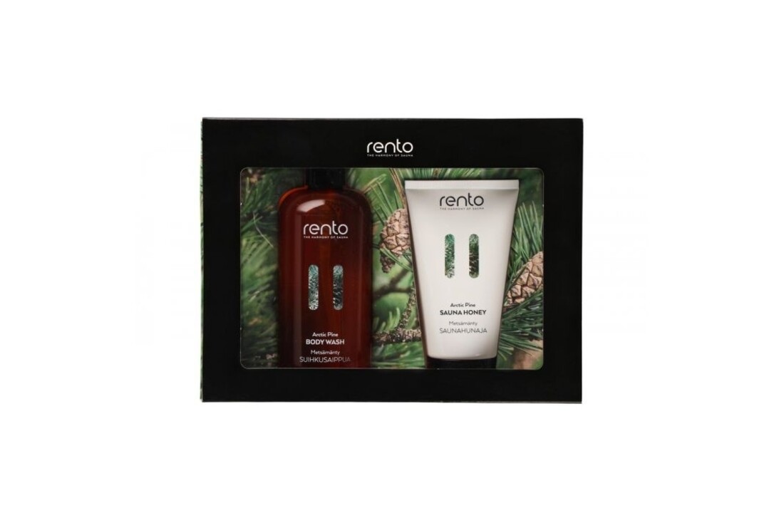 Rento cadeauset Body wash & Sauna honing Dennen