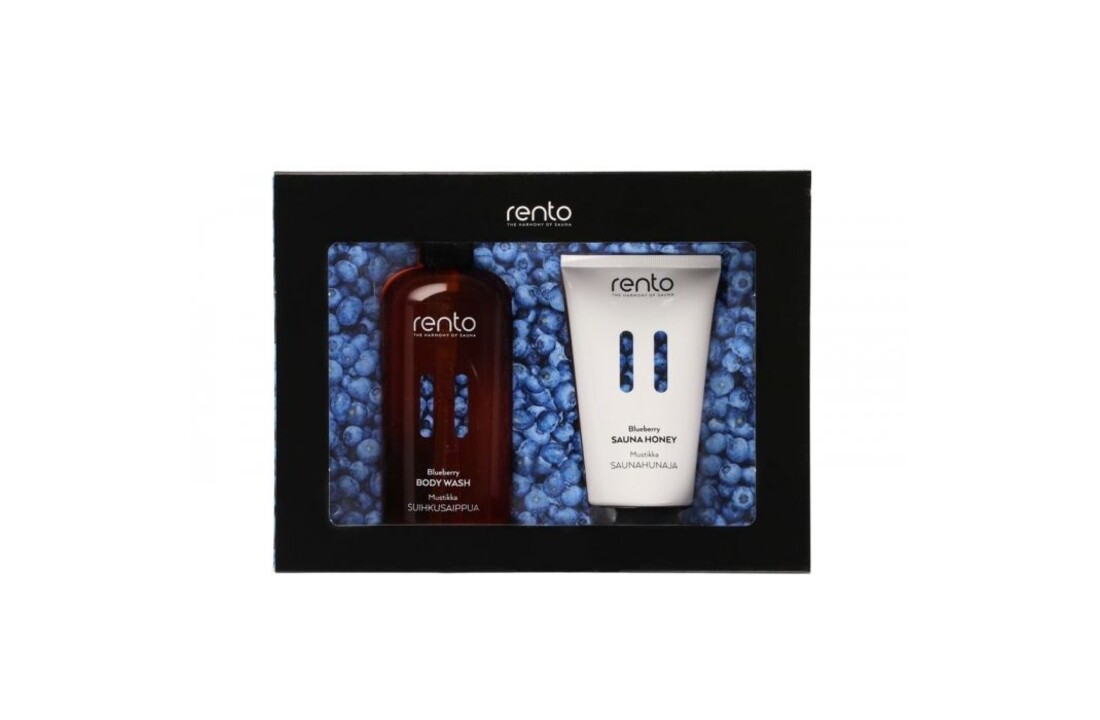Rento Cadeauset Body wash & Sauna honing bosbessen