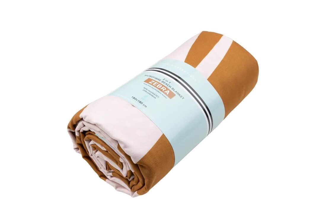 Microvezel handdoek Caramel/Zebra XL