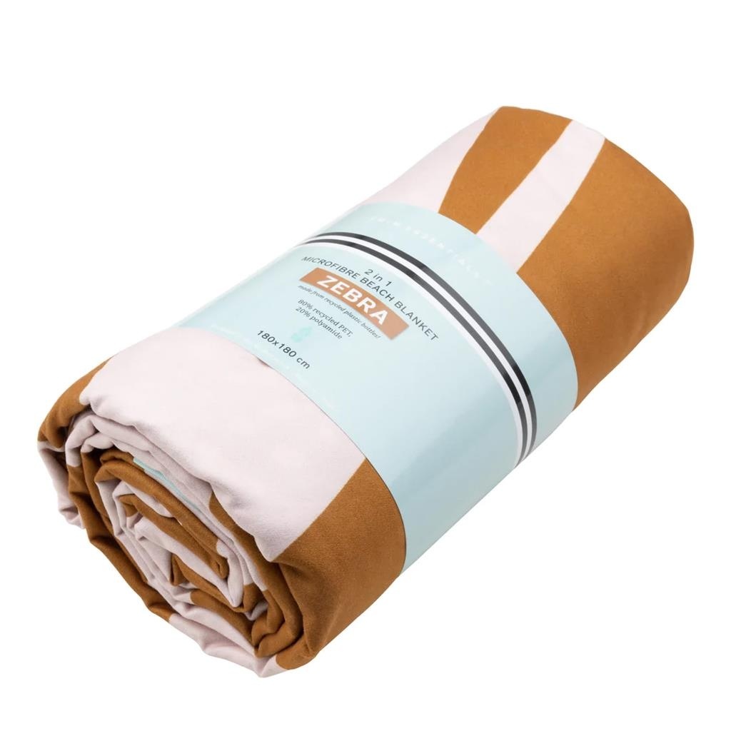Microvezel handdoek Caramel/Zebra XL