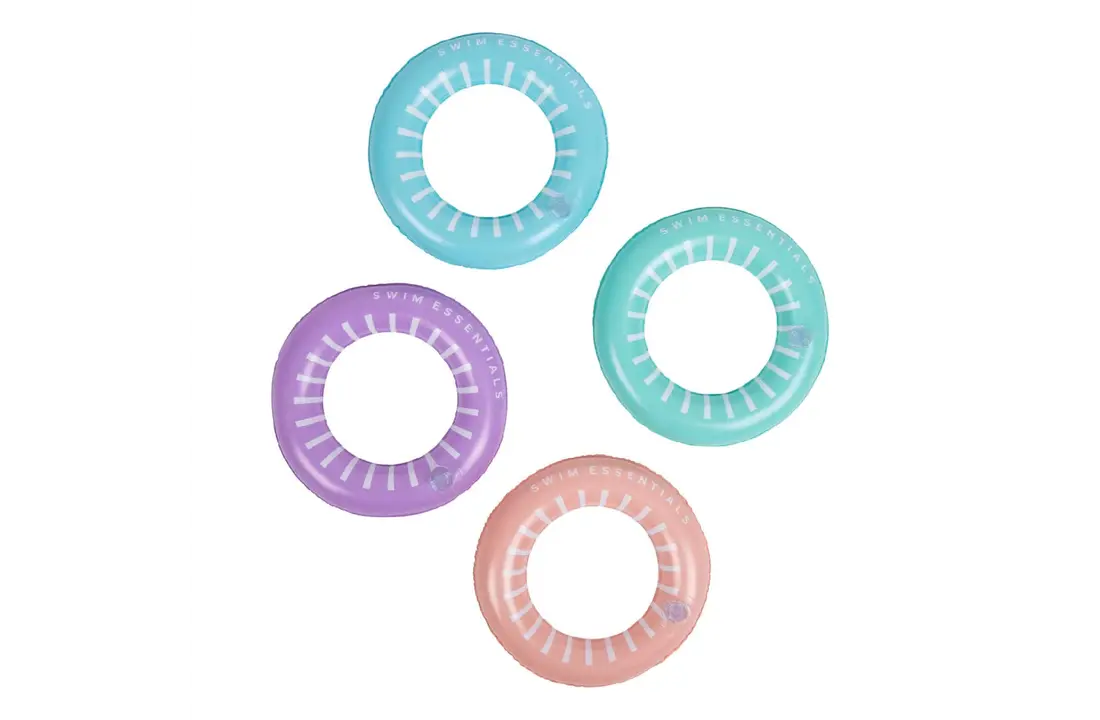 Swim essentials speelzwembad met glijbaan regenboog