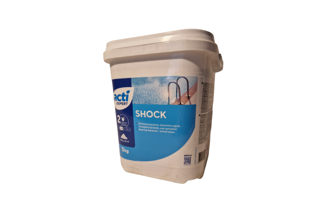 Acti shock chloorpoeder 5 kg   (Enkel geschikt voor de Belgische markt, niet toegelaten in Nederland)