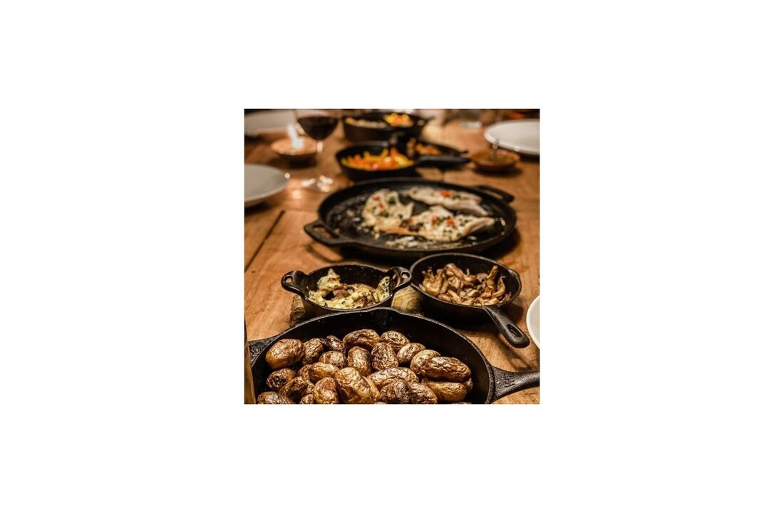 Valhal Outdoors  Skillet Gietijzer Met Handgrepen 25 cm