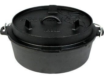 Valhal Outdoor Dutch Oven Braadpan Barbecue 6.1 liter