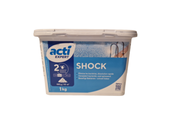Acti shock chloorpoeder 1kg (Enkel Geschikt voor de Belgische markt)