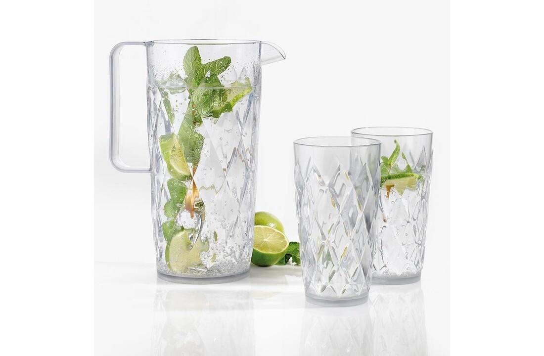 Koziol Crystal waterglas 450 ml set van 2 stuks