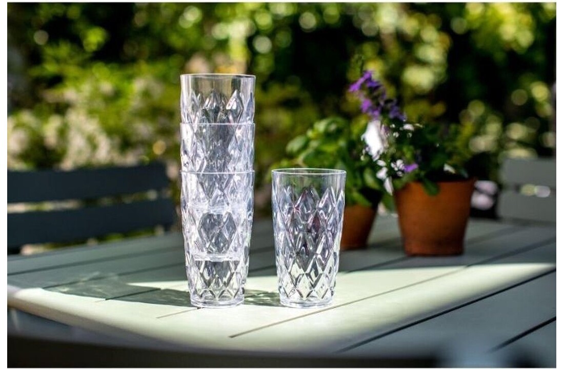 Koziol Crystal waterglas 450 ml set van 2 stuks