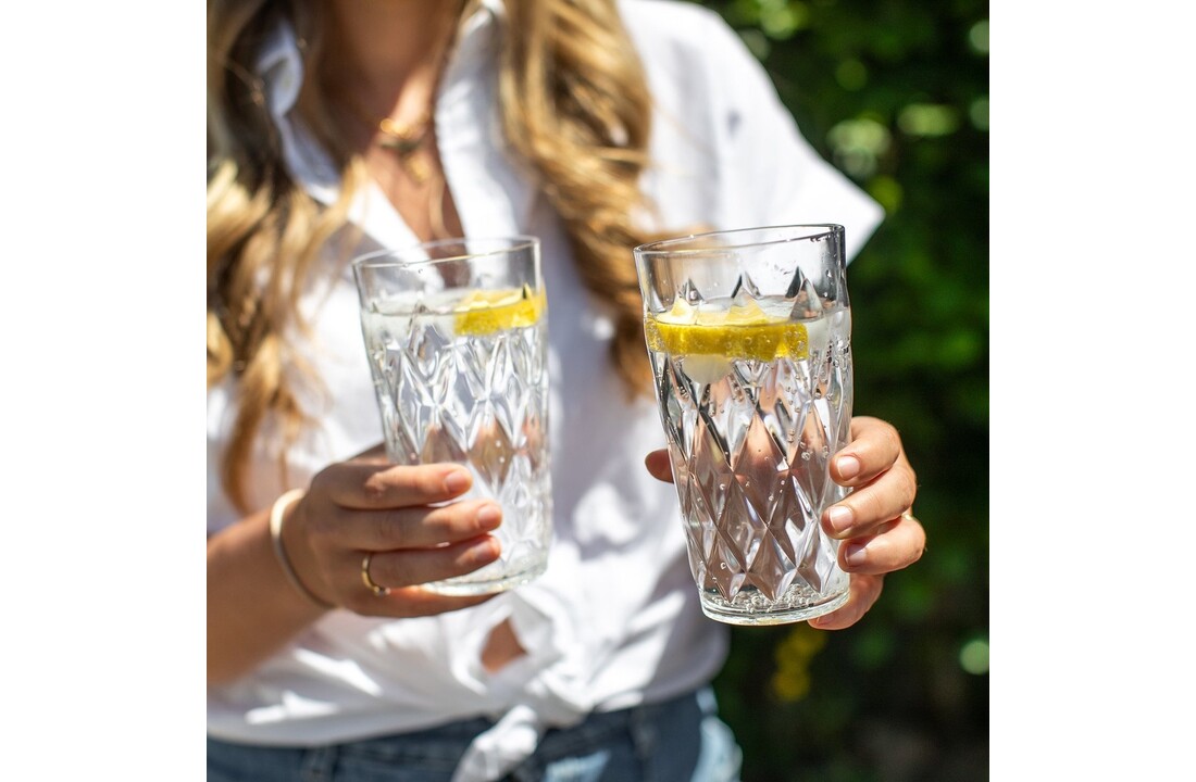 Koziol Crystal waterglas 450 ml set van 2 stuks
