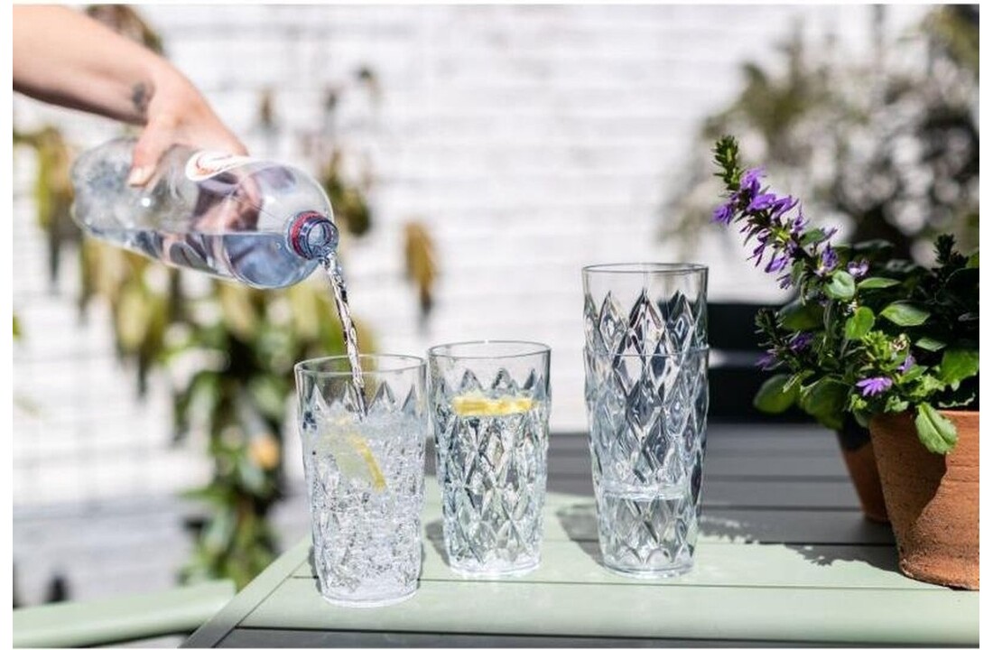 Koziol Crystal waterglas 450 ml set van 2 stuks