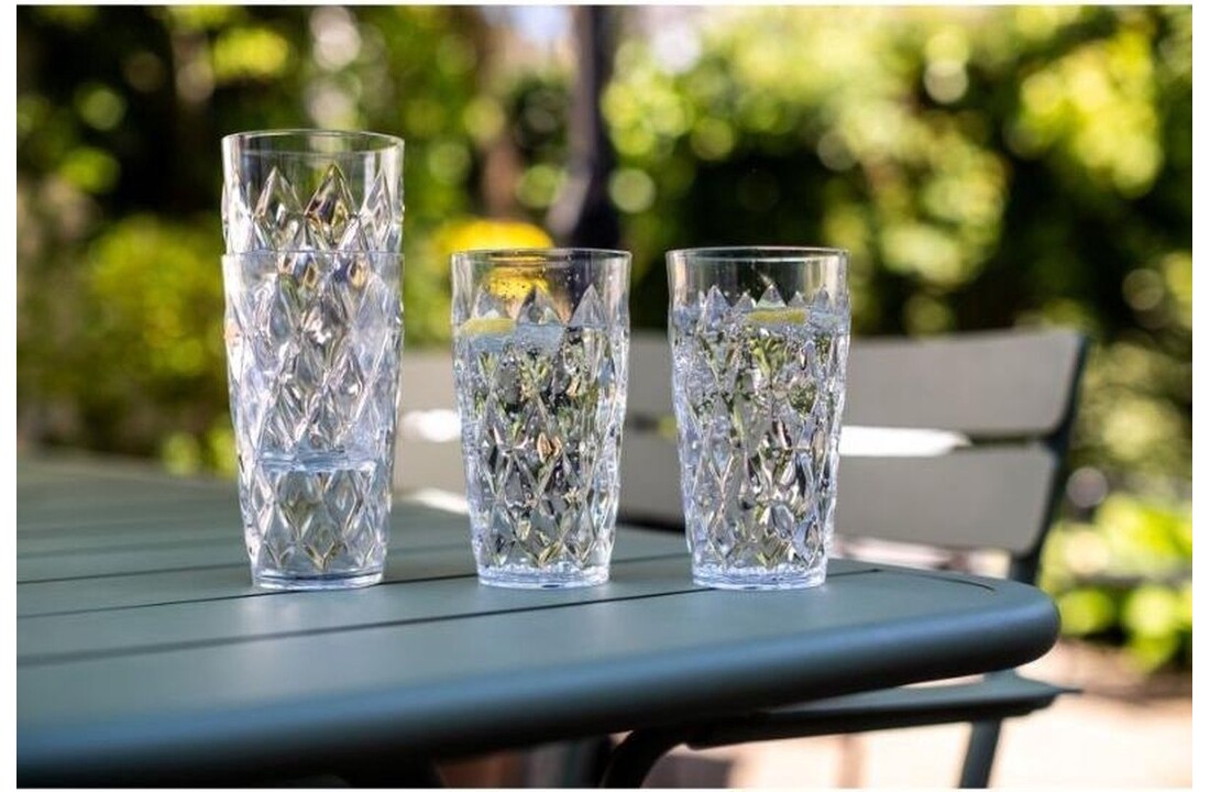 Koziol Crystal waterglas 450 ml set van 2 stuks