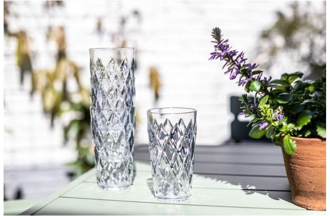 Koziol Crystal waterglas 450 ml set van 2 stuks