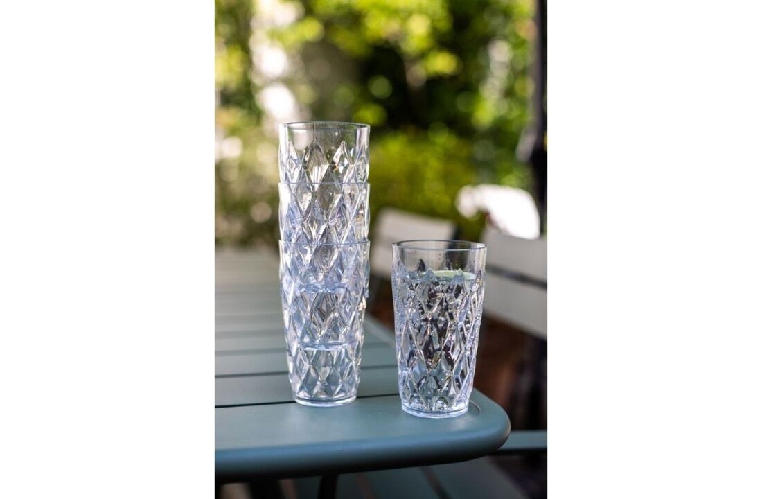 Koziol Crystal waterglas 450 ml set van 2 stuks