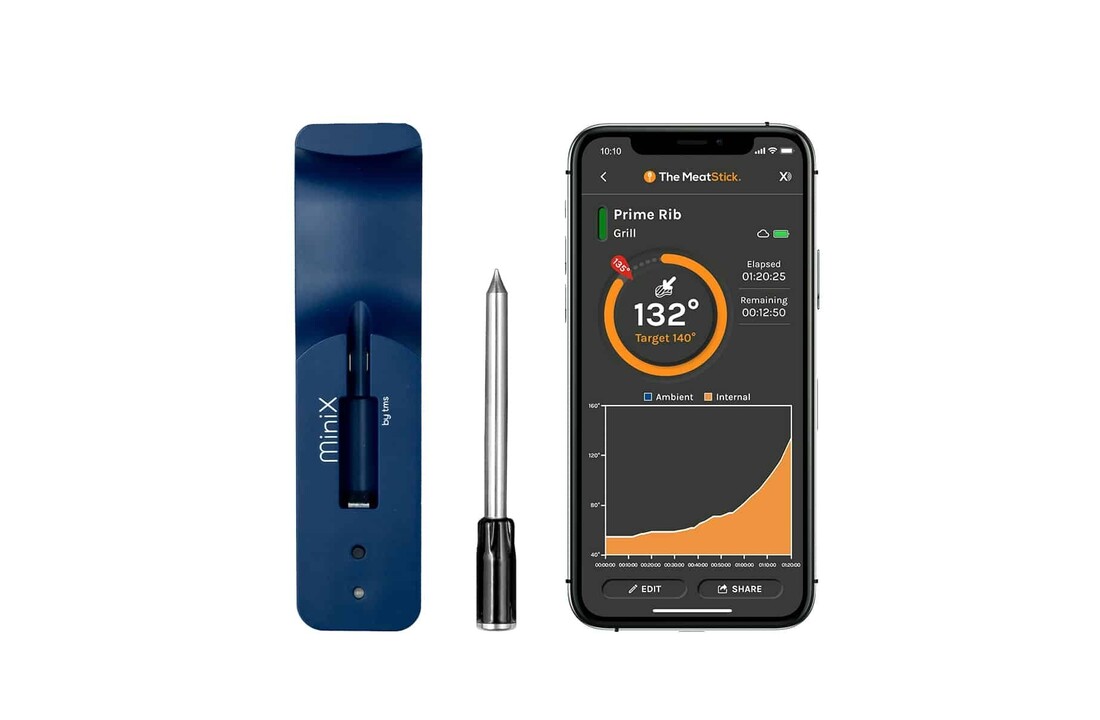 MeatStick Mini X Set - Draadloze vlees thermometer met lader