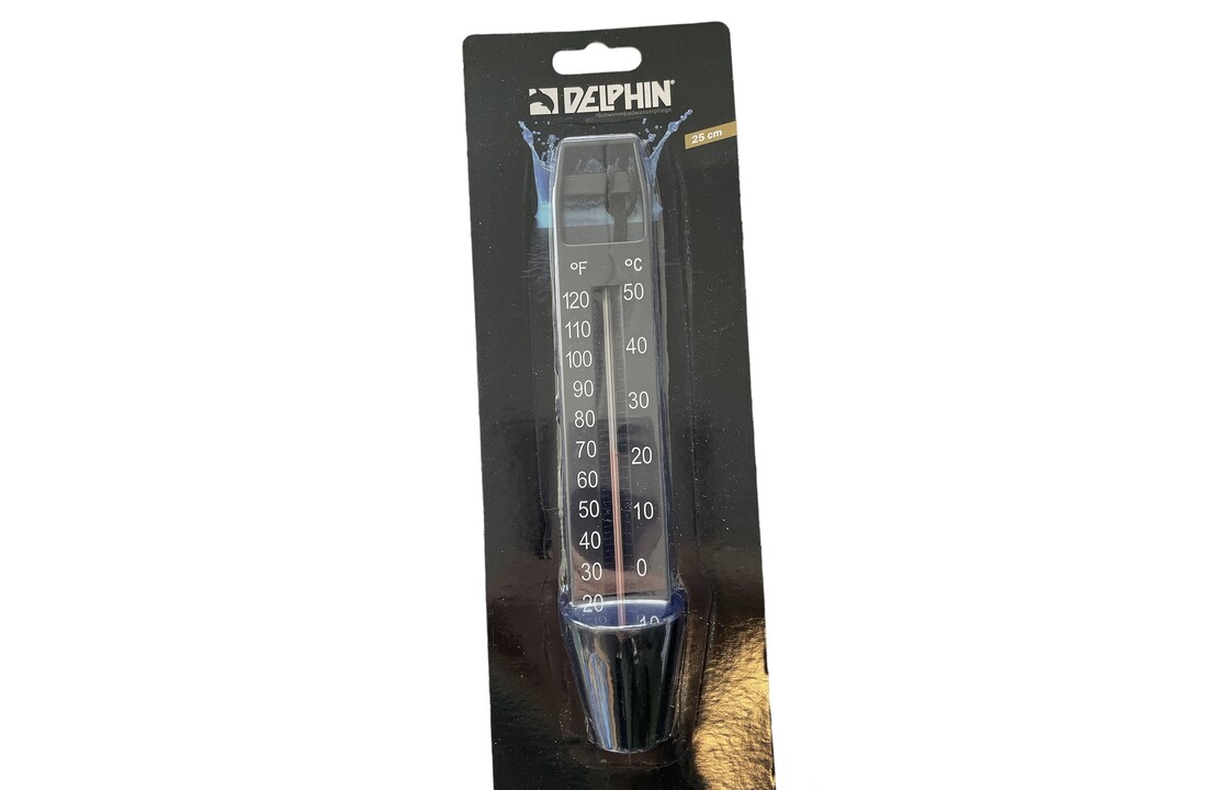 Delphin Thermometer 25cm Zwart